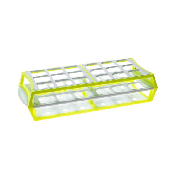 Vial rack, yellow